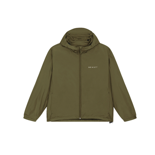 Recycled Polyester Windbreaker Army Green