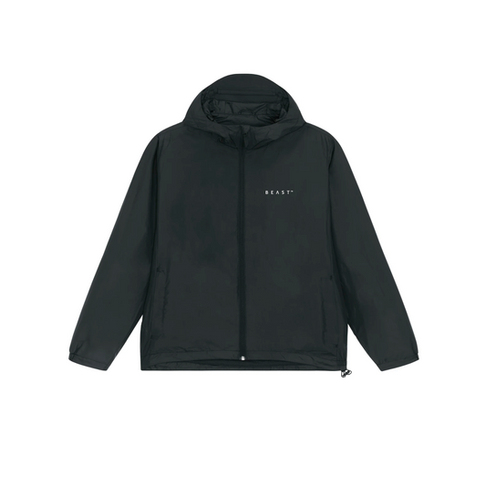 Recycled Polyester Windbreaker Black