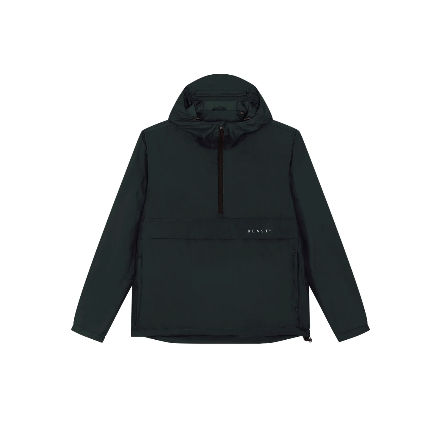 Recycled Polyester Anorak Black