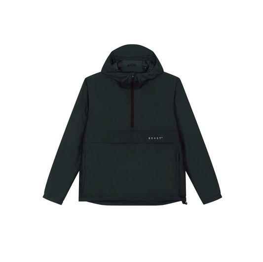 Recycled Polyester Anorak Black