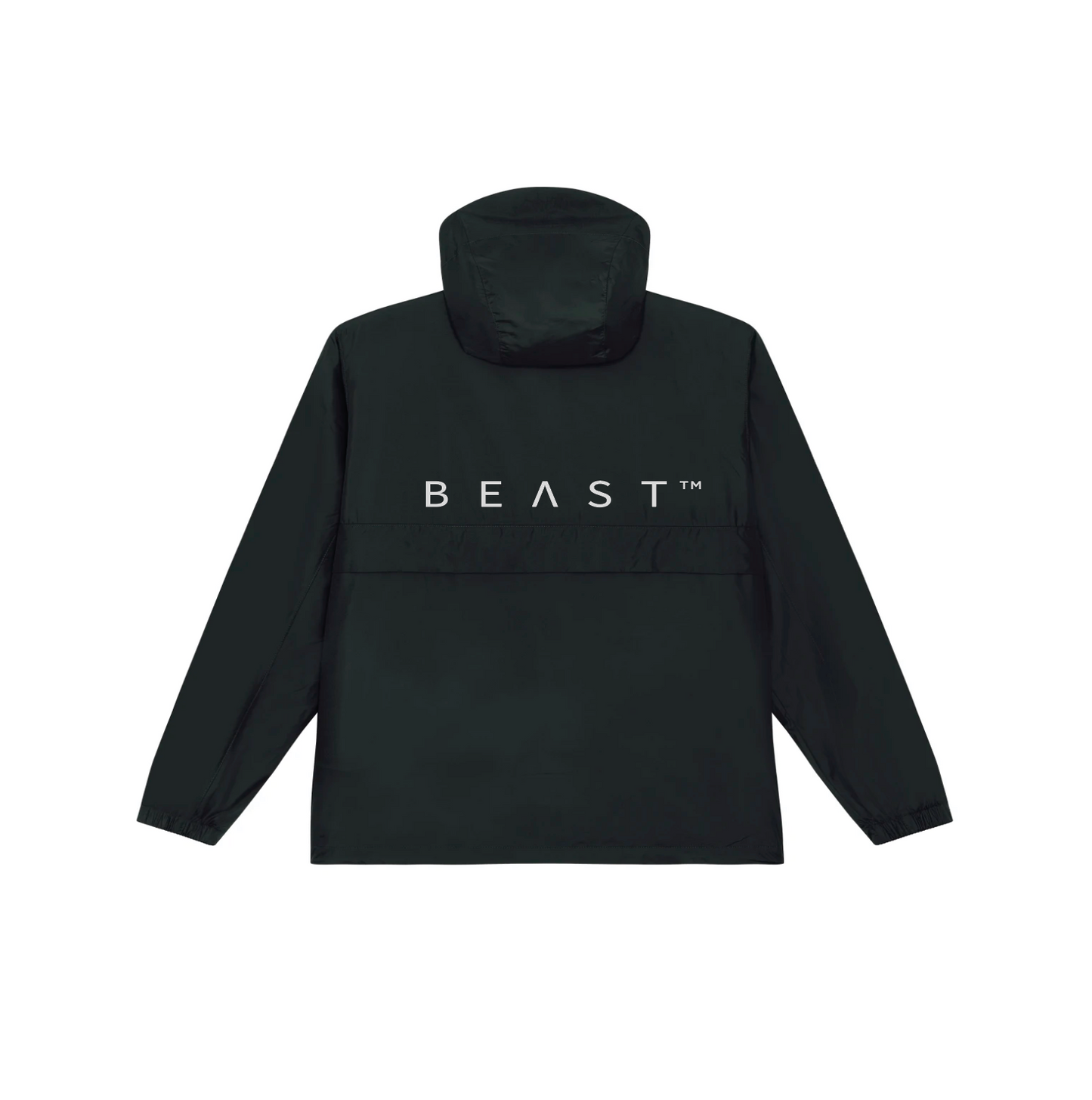 Recycled Polyester Anorak Black
