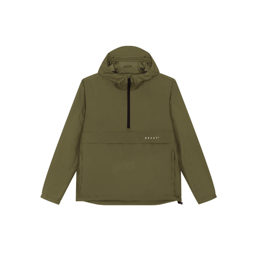 Recycled Polyester Anorak Army Green